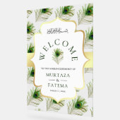 Plumes de paon Bienvenue au mariage musulman (Angle)