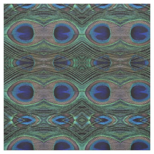 Plumes de paon en tissu (Échantillon)