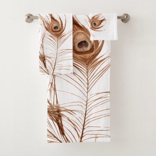 Plumes de paon géométrique Sous-déclaré Moderne (En situation)