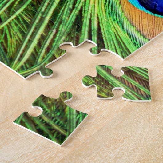 Plumes de paon Puzzle difficile (Côté)