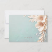 Plumes de pêche choix de repas mariages RSVP (Devant)