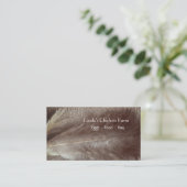 Plumes de poulet, Sepia, Grunge, Carte de visite (Debout devant)