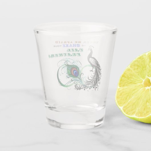 Plumes de queue Verre de tir inspirant (Dos)