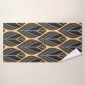 plumes de style indien motif sans couture en argen (Serviette de bain)