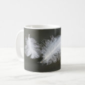 Plumes d'oie flottante Mug de café (Devant gauche)
