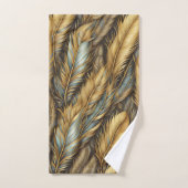 Plumes d'or Argent Art (Serviette à main)
