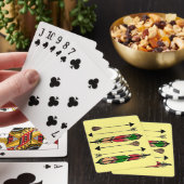 Plumes et cartes de jeu de flèches (In Situ)