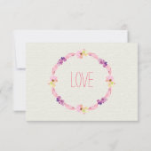 Plumes et cartes de Merci de fleurs (Dos)