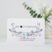 Plumes et fleurs RSVP (Debout devant)