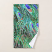 PLUMES FANTAISISTES DE PAON (Serviette à main)