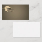 Plumes, Feuille, Nature, Yoga, Cartes de visite (Devant / Derrière)