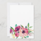 Plumes florales Floral Bridal Shower Invitation (Dos)