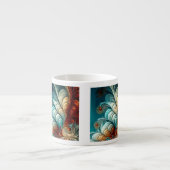 Plumes fractales Espresso Mug (Devant)