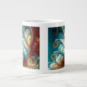 Plumes fractales Jumbo Mug (Devant)