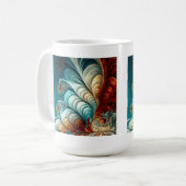 Plumes fractales Mug classique, 15 oz (Devant gauche)