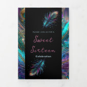 Plumes glamour Douceur 16 Invitation de fête (Page de couverture)