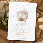Plumes Le Baby shower Nest Invitation