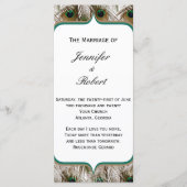 Plumes Peacock avec un programme à double cadre (Devant)