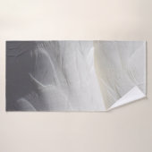 Plumes plumage de cygne blanc (Serviette de bain)