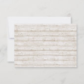 Plumes rustiques de Bohême Arrow Wedding RSVP (Dos)