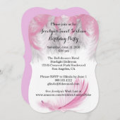 Plumes sucré 16 Invitations de fête d'anniversaire (Devant / Derrière)