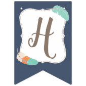 Plumes tribales de flèches de Boho de bannière de (Deuxième drapeau)