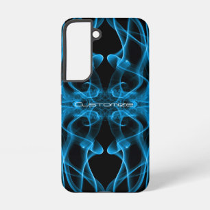 Plumes van blauwe rook - op wit samsung galaxy hoesje