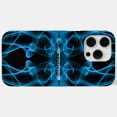 Plumes van Blue Smoke Custom op Black Case-Mate iPhone Case (Achterkant (horizontaal))