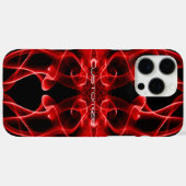 Plumes van Red Smoke Custom op Black Case-Mate iPhone Case (Achterkant (horizontaal))