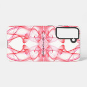 Plumes van Red Smoke Custom op White Samsung Galaxy Hoesje (Achterkant horizontaal)