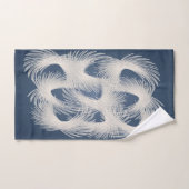 Plumes volantes blanches (Serviette à main)