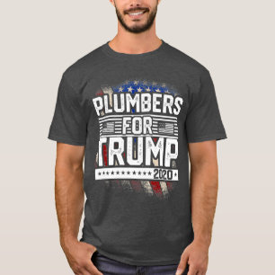 Plummers voor Trump 2020 ReElect Trump Support T-shirt