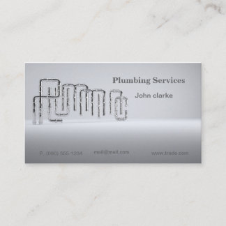 Plumming ou carte de visite de services du