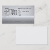 Plumming ou carte de visite de services du (Devant / Derrière)