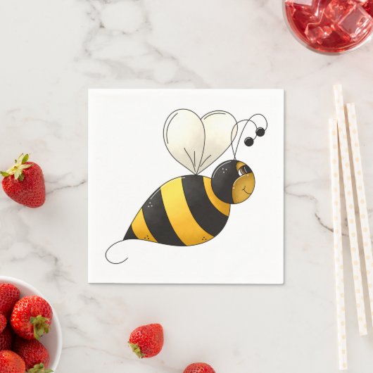 Plump Bee Papier servetten (Insitu)