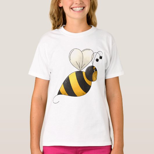 Plump Winged Bumble Bee T-shirt (Voorkant)