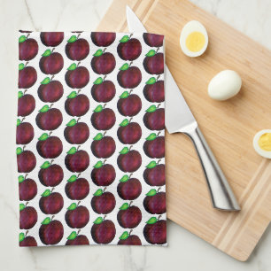 Plums Ripe Summer Paars Plum Fruit Decor Theedoek