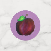 Plums Ripe Summer Paars Plum Fruit Print Confetti (Kleine voorkant)