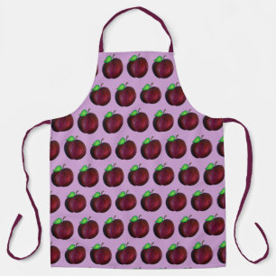 Plums Ripe Summer Paars Plum Fruit Print Schort