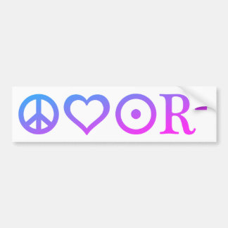 PLUR BUMPERSTICKER