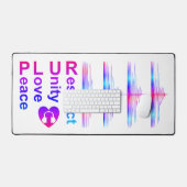 PLUR (Peace Love Unity Respect) Bureaumat (Keyboard & Muis)
