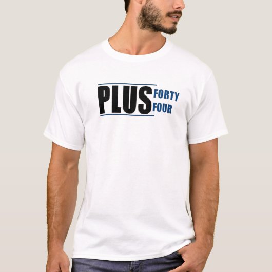 Plus 44 Aangepaste Logo T-shirt (Voorkant)