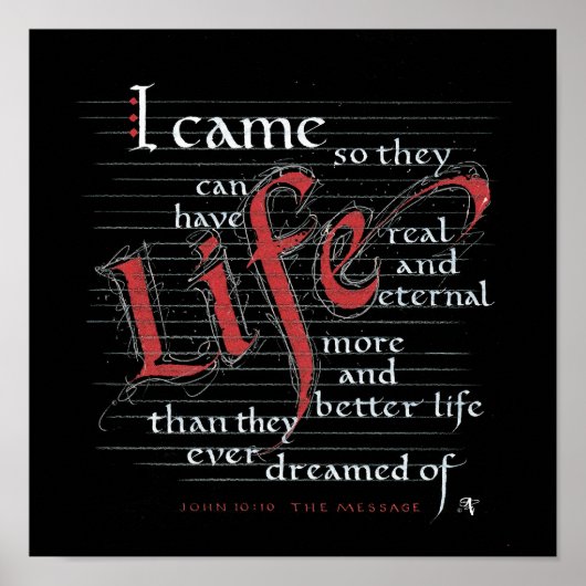 PLUS ABONDANT VIE VRAI ET MEILLEUR Affiche (Devant)