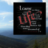 PLUS ABONDANT VIE VRAI ET MEILLEUR Affiche