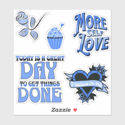 Plus autocollant auto-love pack (Feuille)