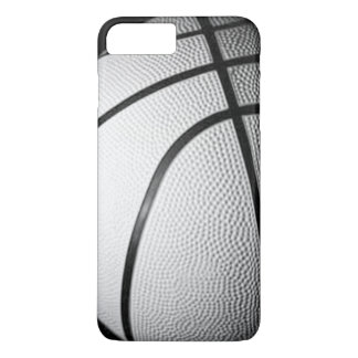 Plus Basket-ball noir et blanc iPhone 7 Coque