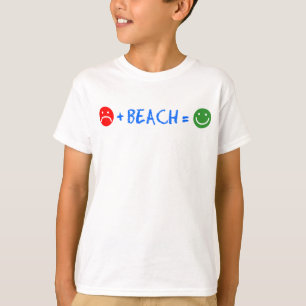Plus Beach evenaart gelukkig T-shirt