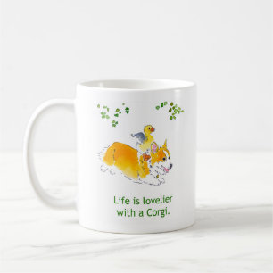 Plus beau avec une tasse de corgi