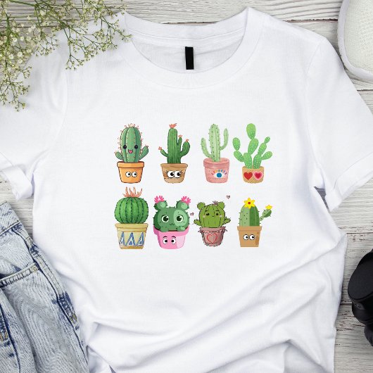 Plus Cactus Print T-shirt