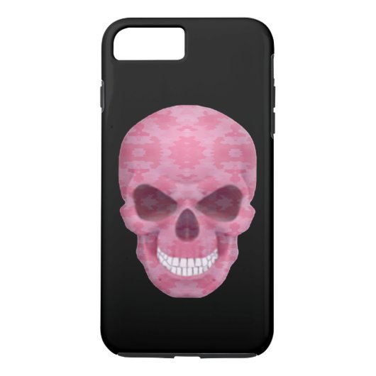 Plus Camouflage rose Crâne iPhone 7 Coque (Dos)